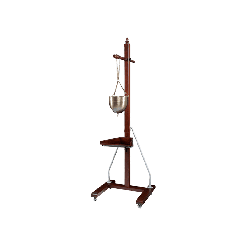 Wooden Shirodhara Stand With Head Rest Support