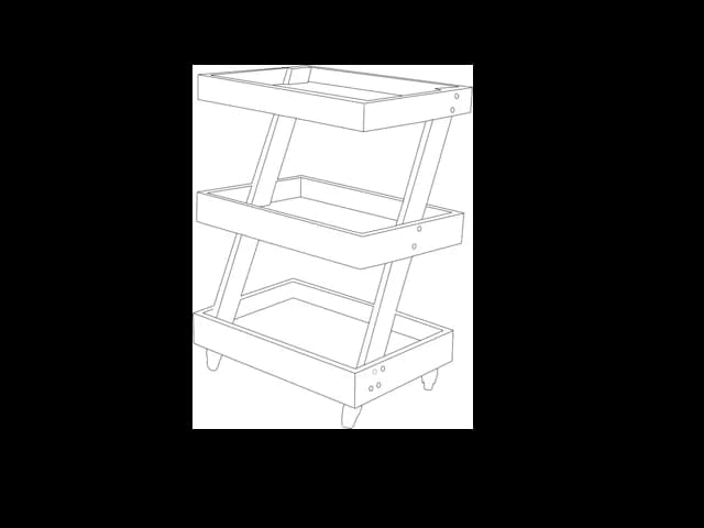 Tarang Wooden Spa Trolley features