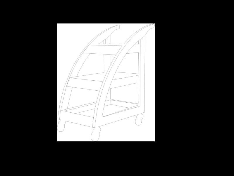 Dhanur Wooden Spa Trolley features