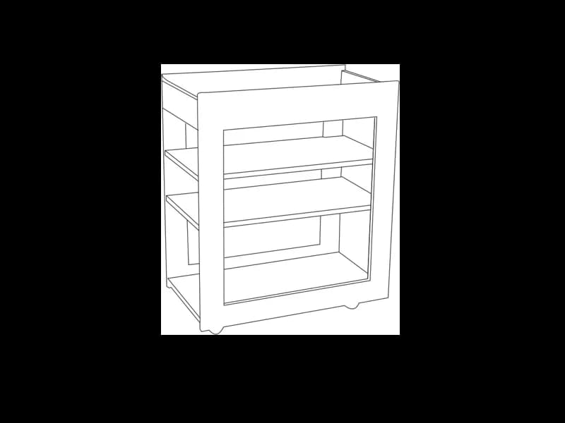 Surbhi Wooden Spa Trolley features