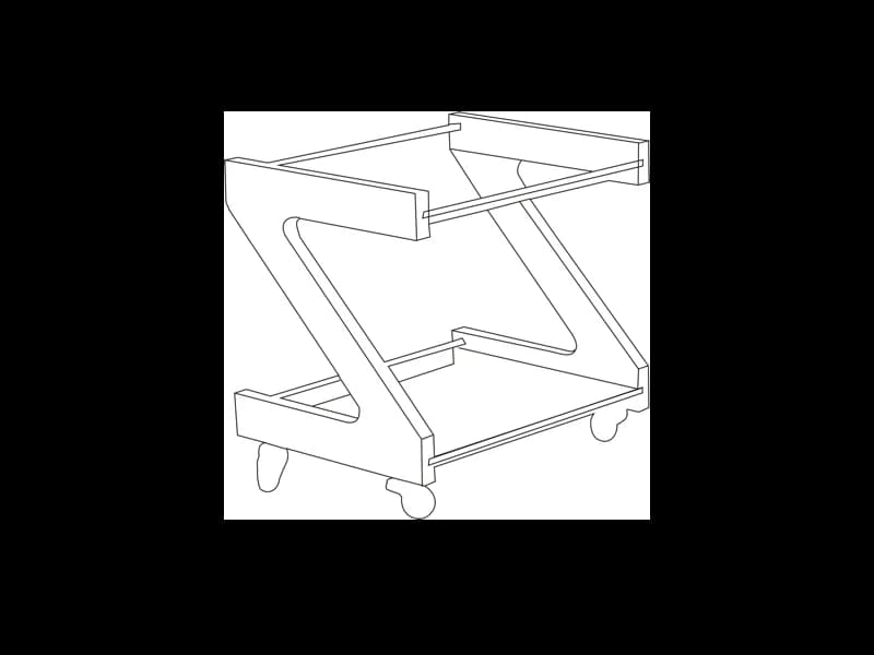 Pedicure Trolley features