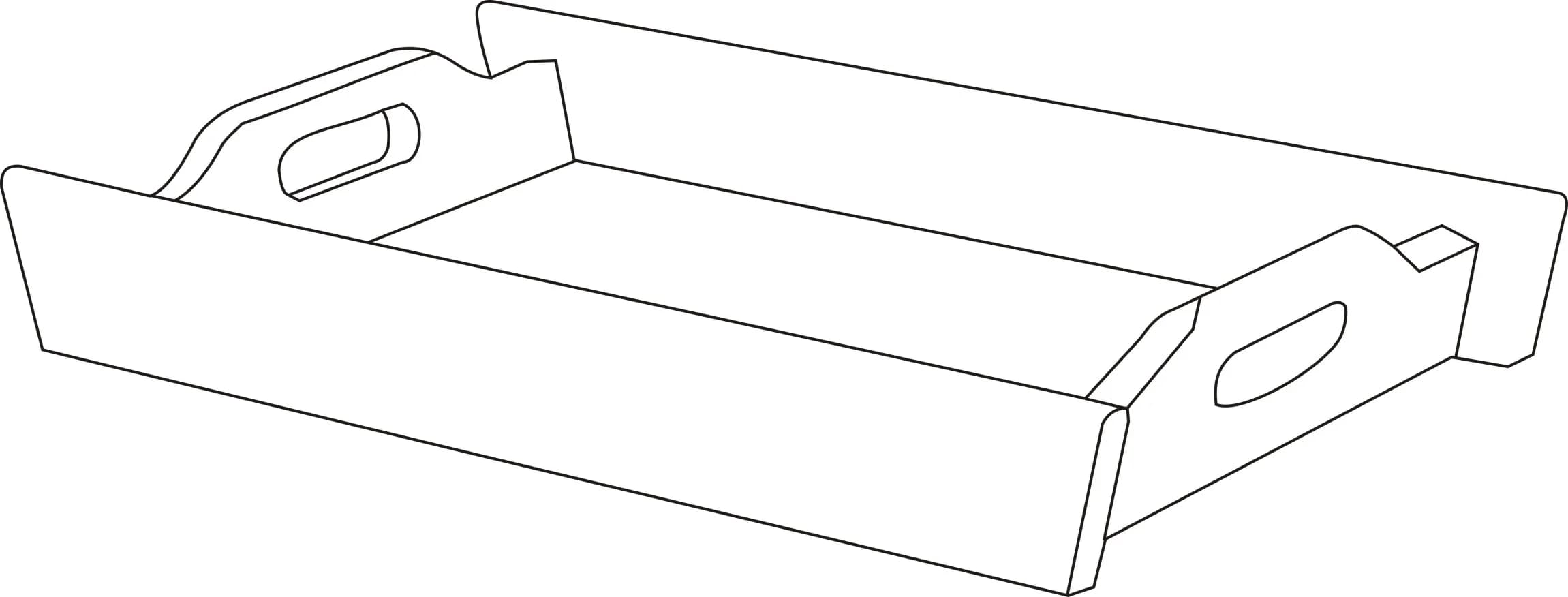 Designer Service Tray features